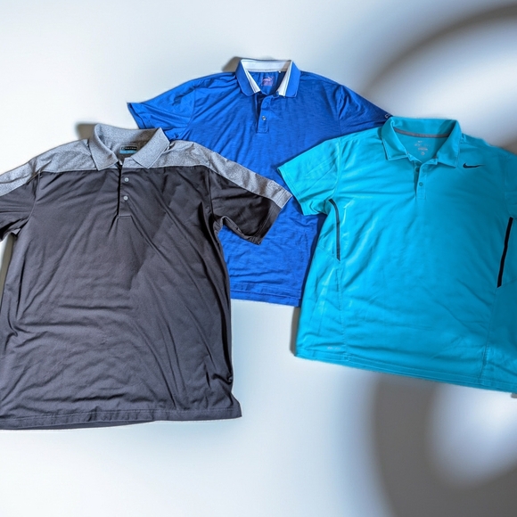 Nike Other - 3 Mens XL Golf Shirts. Very Good Used Condition
